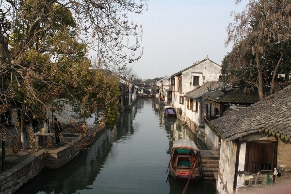 Water boat bridge town Photo