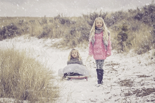 Outdoor sand snow cold Photo