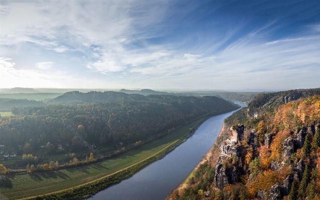 Landscape sea coast forest Photo