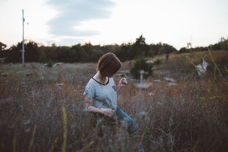 Nature grass person people