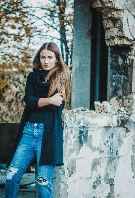 Winter girl woman portrait Photo