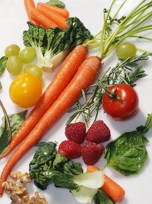 Foto Anggur buah piring makanan