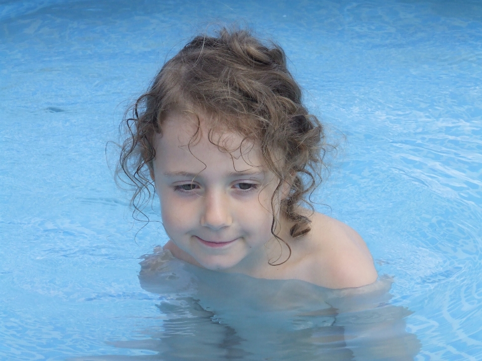 Wasser mädchen sicht sommer