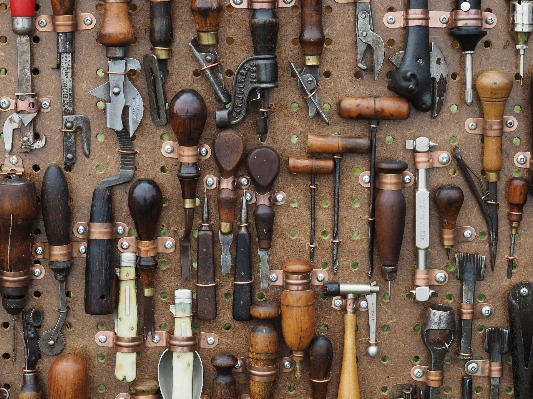 Work hand wood leather Photo