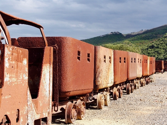 Wood track old train Photo