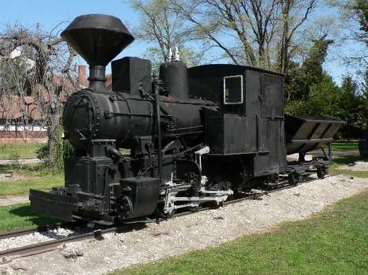 Track old rail train Photo