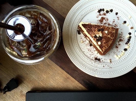 Desk coffee shop dish Photo