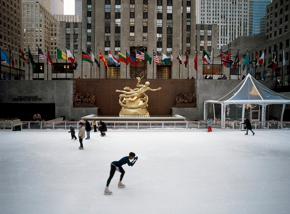 Schnee winter die architektur manhattan