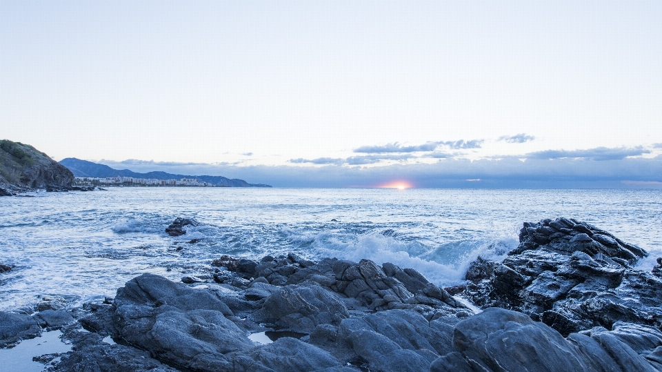 Beach landscape sea coast