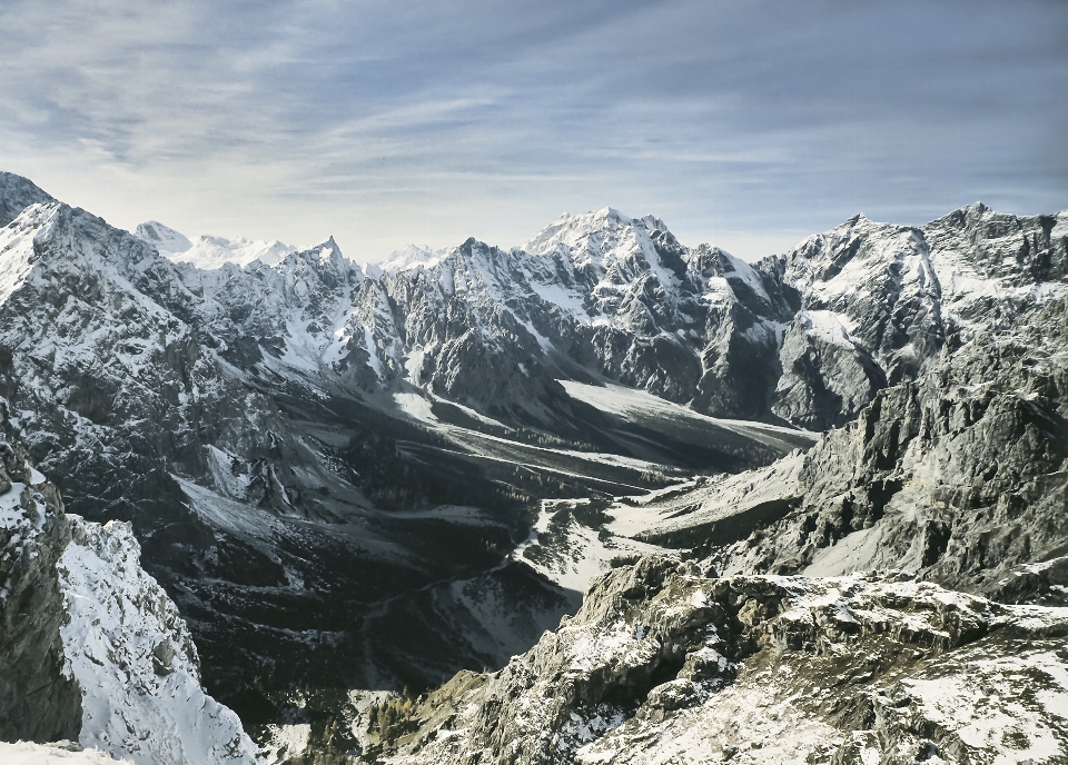 Landscape wilderness mountain snow