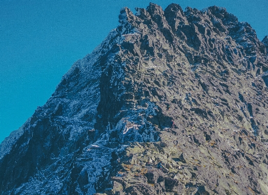 Foto Natura rock montagna nevicare