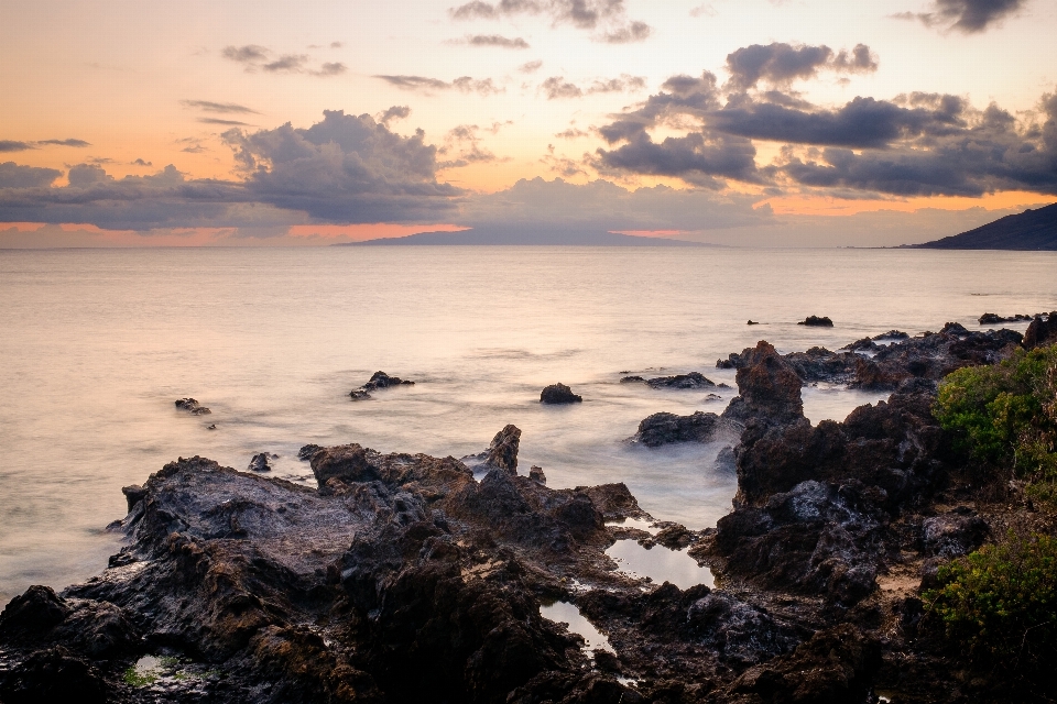 Beach landscape sea coast