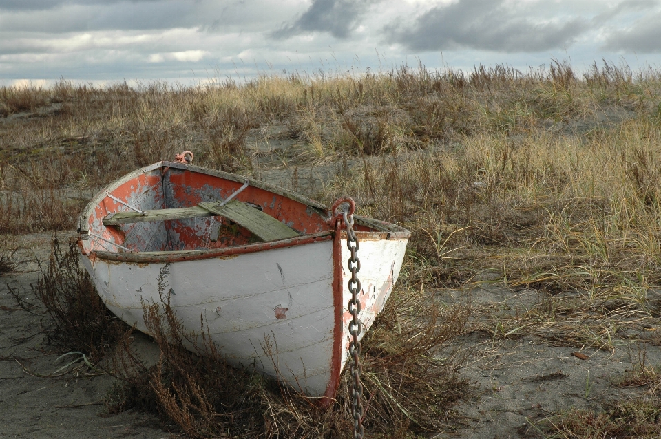 Beach sea sand boat