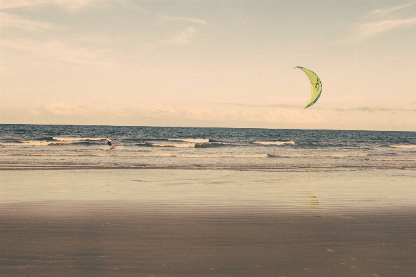 Man beach sea coast Photo