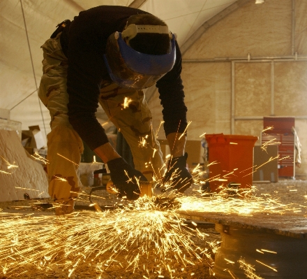 Working person military construction Photo