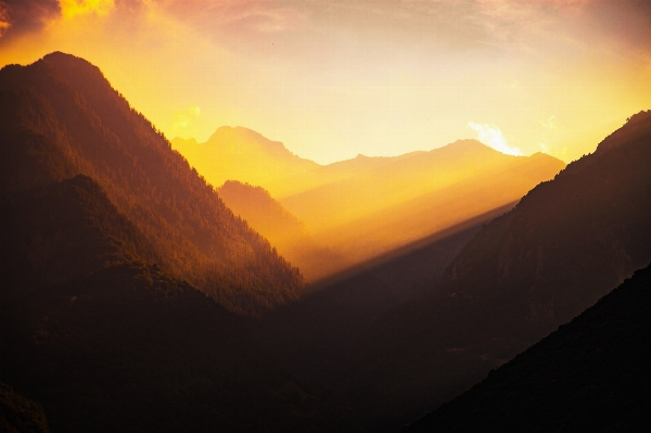 Landschaft natur berg sonne Foto