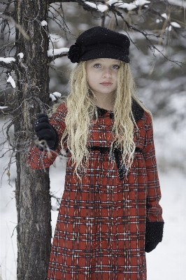 Foto Nevicare freddo inverno ragazza