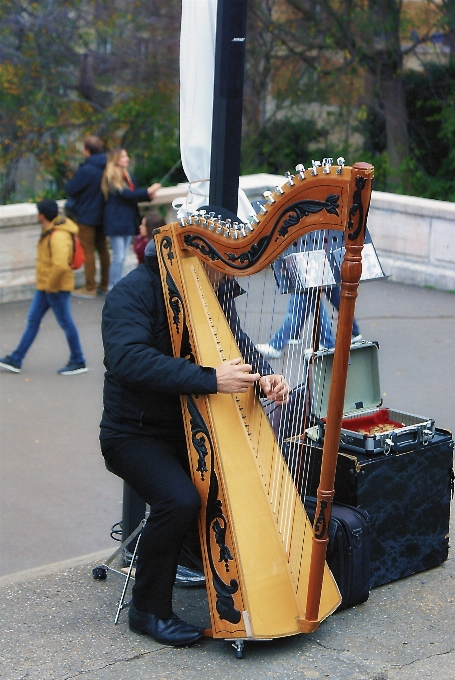 Guitarra ciudad parís francia