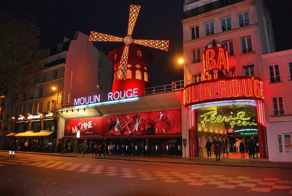 Noche parís urbano centro
