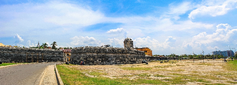 Panorama panoramiczny zamek element krajobrazu