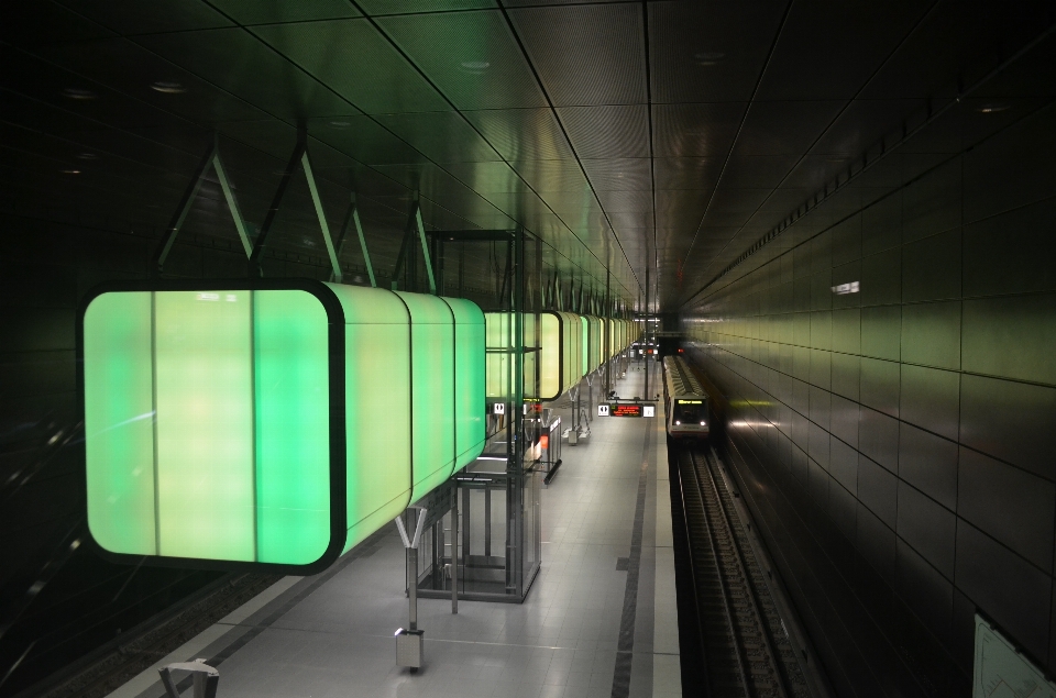 światło architektura tunel metro