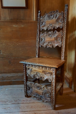 Desk table wood antique Photo