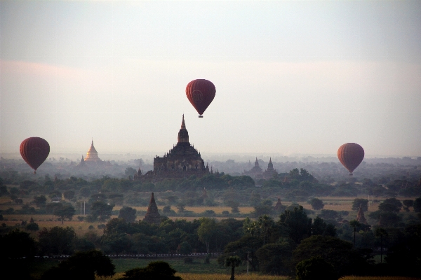 Sunset balloon hot air aircraft Photo