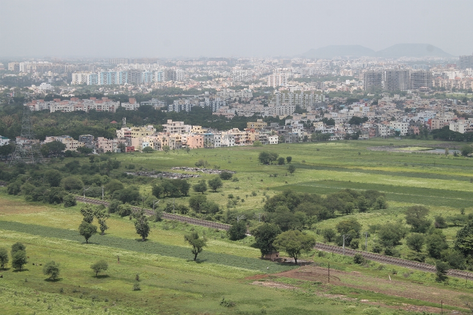 Lanskap bidang bukit kota