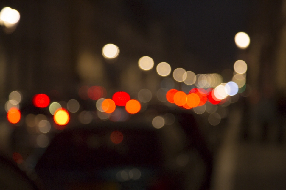 Lampu bokeh
 malam merah