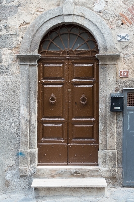 Wood building home arch Photo