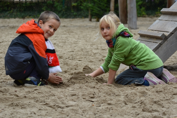 Sand people girl play Photo