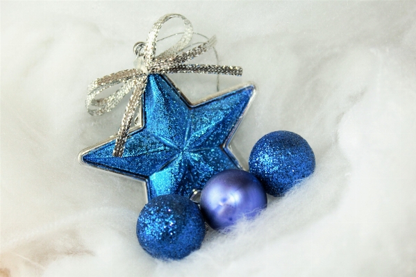 Blue christmas tree glitter Photo