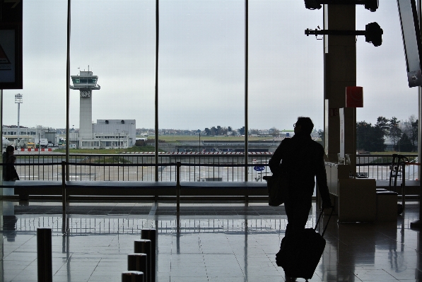 Pedestrian street airport transport Photo