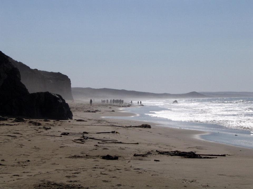 Pantai laut pesisir pasir