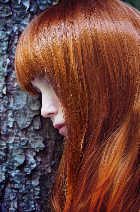 Persona capelli femmina ritratto