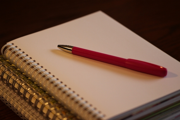 Notebook writing pencil pen Photo