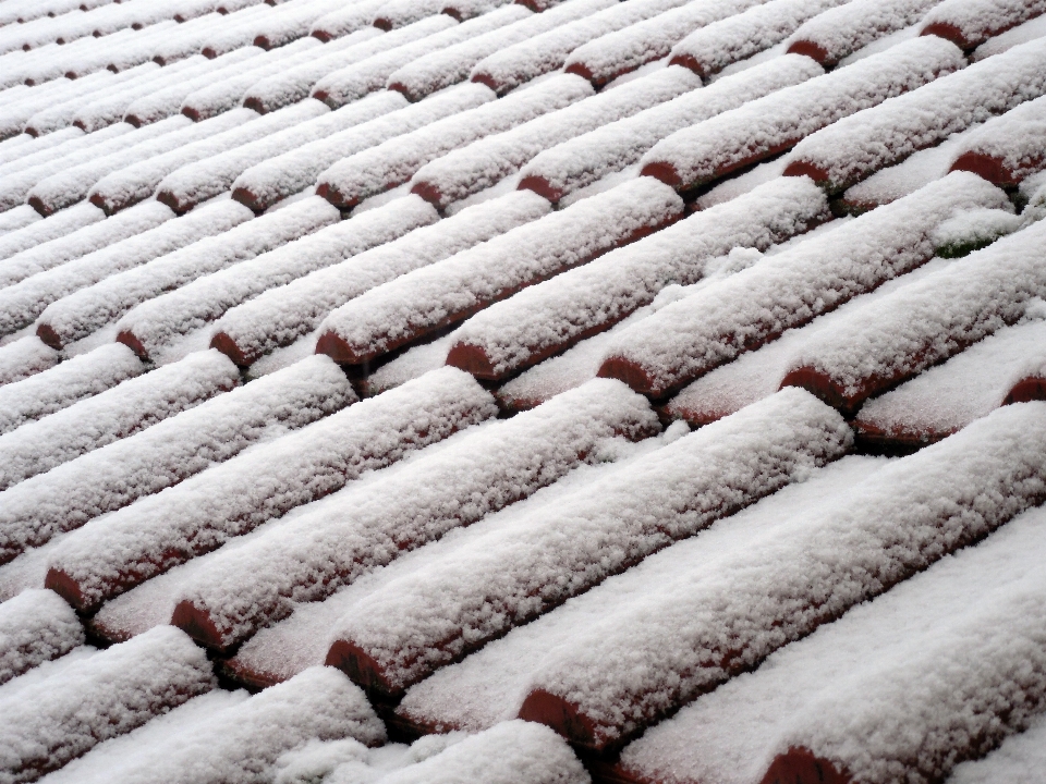 Snow winter frost roof