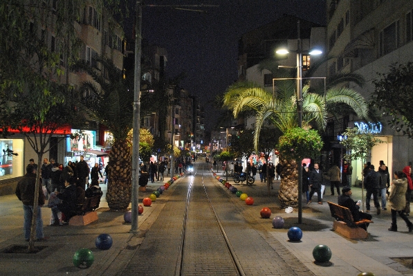 Pedestrian road street night Photo