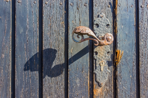 Fence wood window number Photo