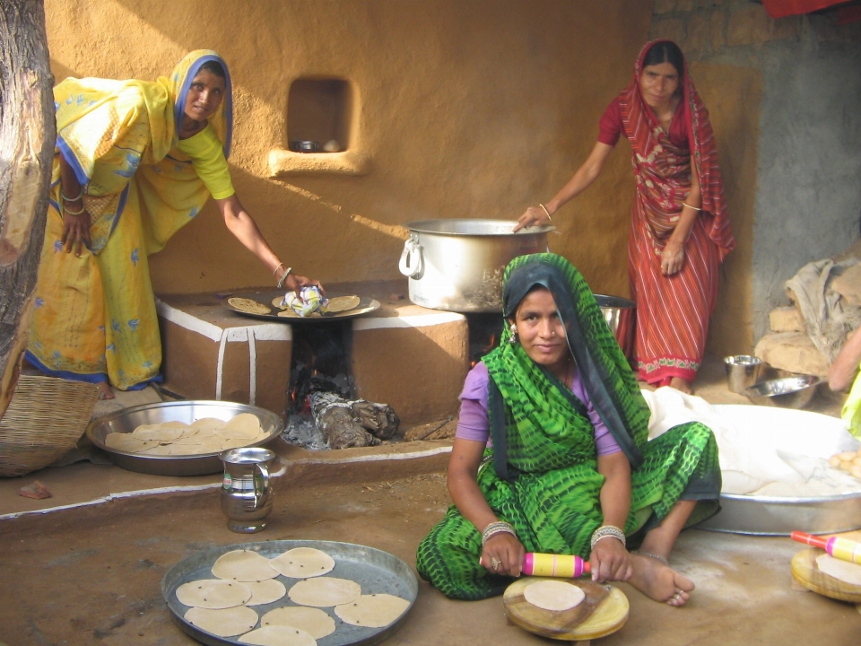 People dish meal cooking