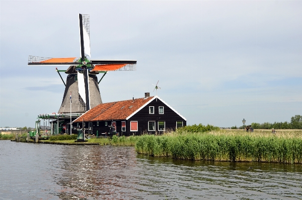 Hiking windmill wind building Photo