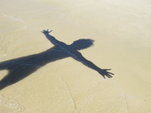 Hand beach water nature Photo