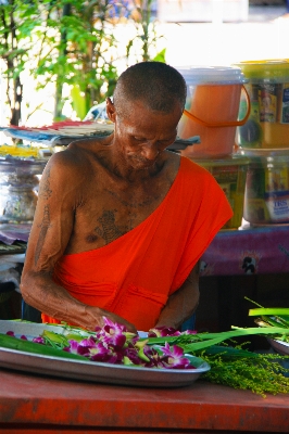 Man travel male orange Photo