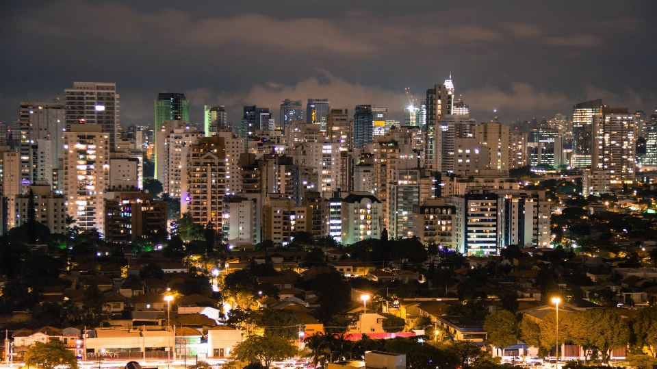 Paisagem céu horizonte noite