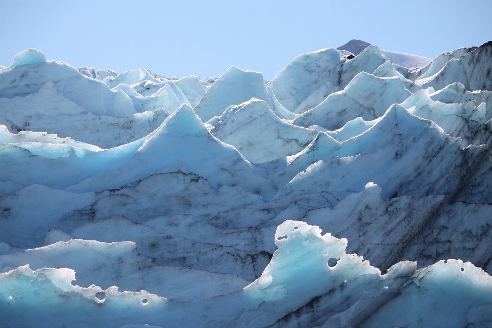 Mountain snow range ice