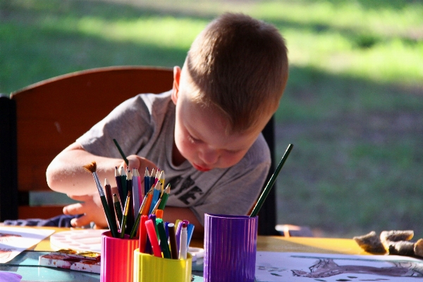 Writing play child paint Photo