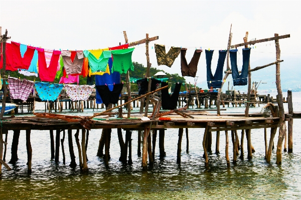 Foto Pantai laut air orang