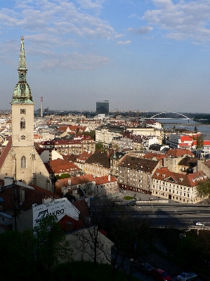 Skyline town city river Photo