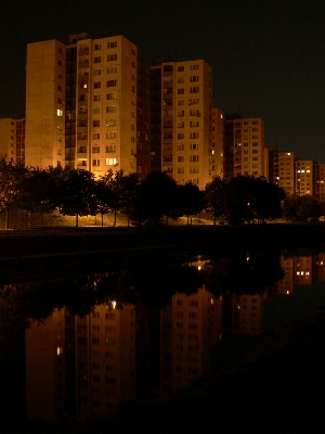 Water light sunset skyline Photo