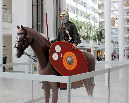 Atrium horse sculpture knight Photo